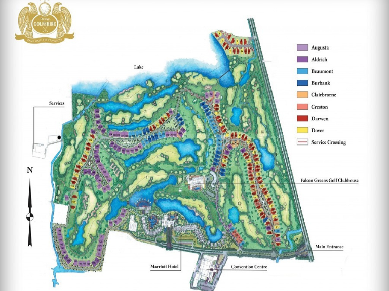Prestige Golfshire master plan Prestige Golfshire master plan